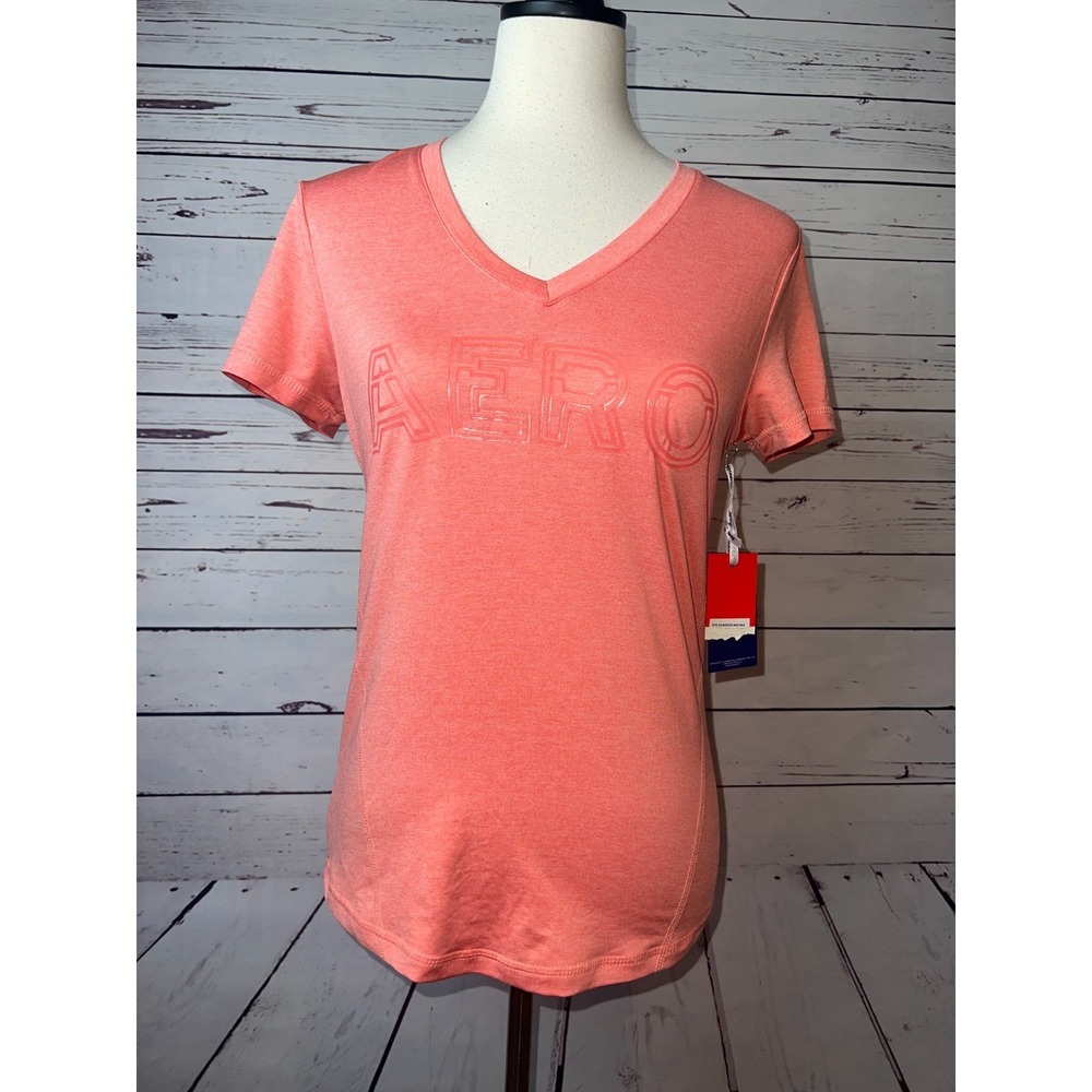 Aeropostale Sport‎ Short Sleeve Tee Shirt size Small Aero Spell Out Y2K 80s NWT